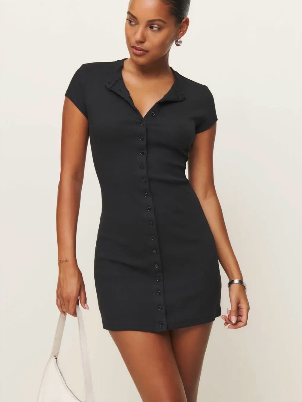 Reformation button down dress